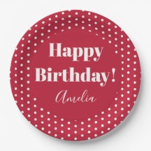 Cumpleaños Personalizado Feliz Cumpleaños Punto de