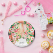 Cumpleaños simple del Boho Peach