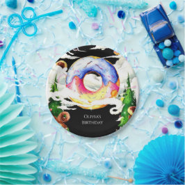 Plato De Papel Cumpleaños simple y encantada