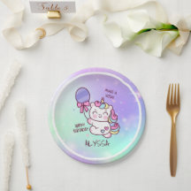 ¡Cumpleaños Unicornio! Niño Feliz cumpleaños