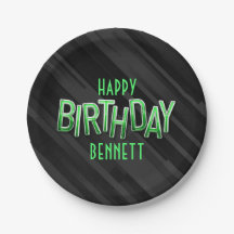 Cumpleaños Verde para Adultos Modernos