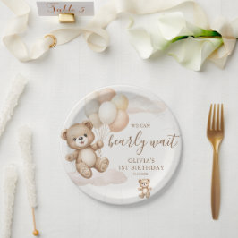 Plato De Papel Cumpleaños We Can Bearly Wait