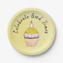 Cupcake Amarillo Celebra Buenos Momentos