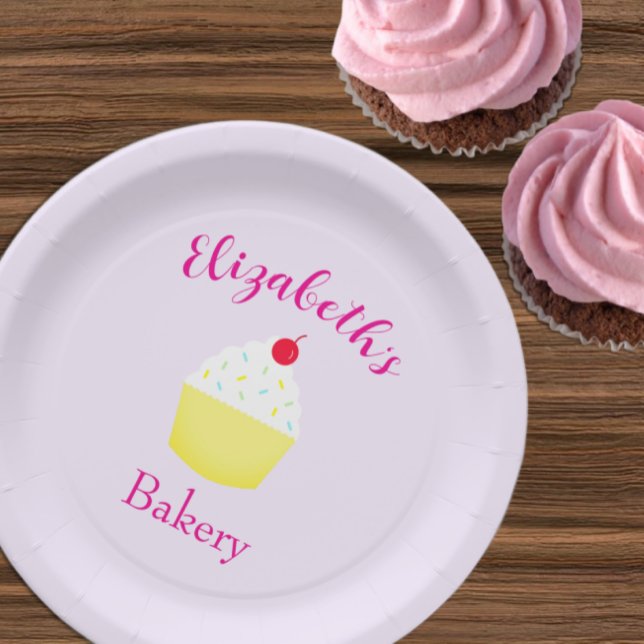 Plato De Papel Cupcake Baking Birthday (Subido por el creador)