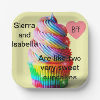 Plato De Papel Cupcake lindo