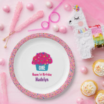Cupcakes Glaseados Diseño de Hornear con Sprinkles