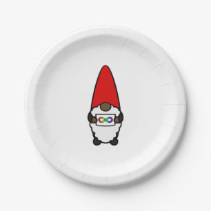 Plato De Papel Cúpula afroamericana con ra neurodivergente