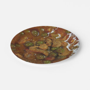 Plato De Papel Curry tailandés panang [พ ะ น ง] ... Comida callej