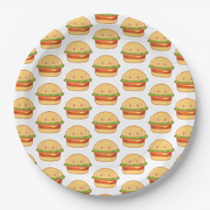 Plato De Papel Curte Cheeseburger