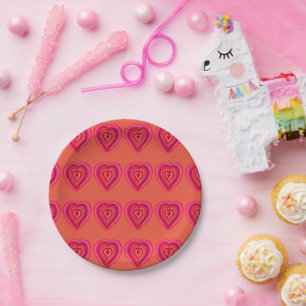 Plato De Papel Custodia De Papel Corazón