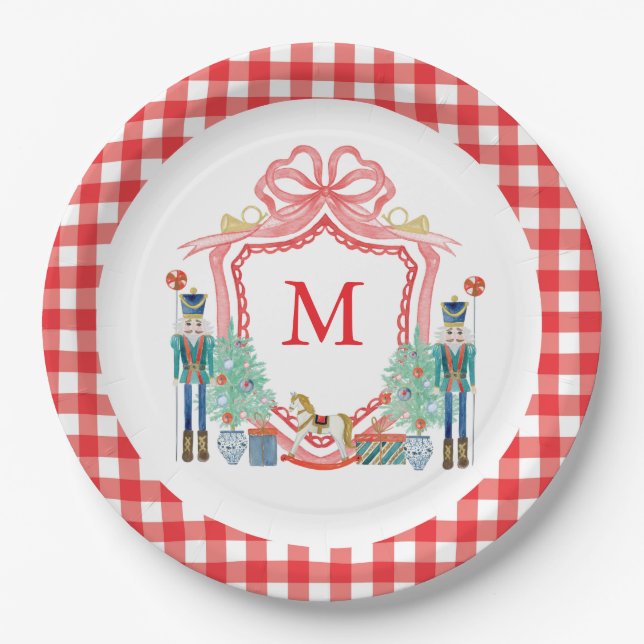 Plato De Papel Custom Christmas Party Plates (Anverso)