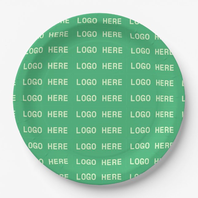 Plato De Papel Custom Logo Disposable Business Party  (Anverso)