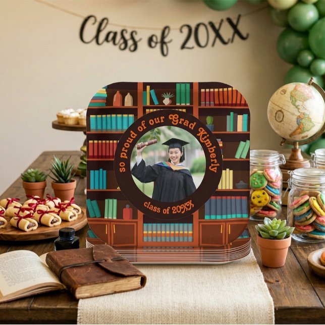 Plato De Papel Custom Photo Graduation Paper Plate (Subido por el creador)