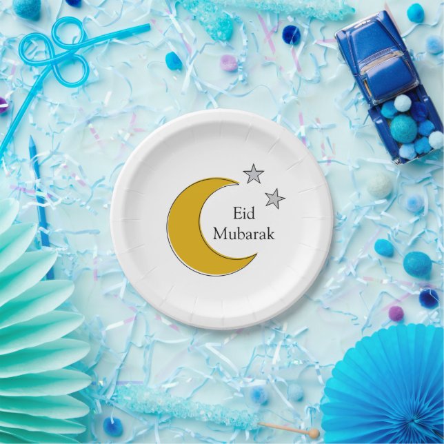 Plato De Papel Customizable Eid Paper Plates (Fiesta)