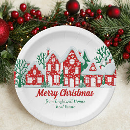 Plato De Papel Customized Real Estate Company Christmas Party
