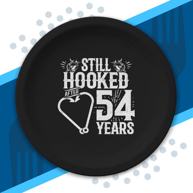 Plato De Papel Cuta 54º aniversario Parejas casadas 54 años (Subido por el creador)