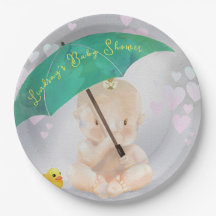 Cuta personalizada y pequeña acuarela Baby Shower