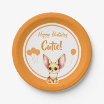 Cute Baby Fennec Fox Paper Placa