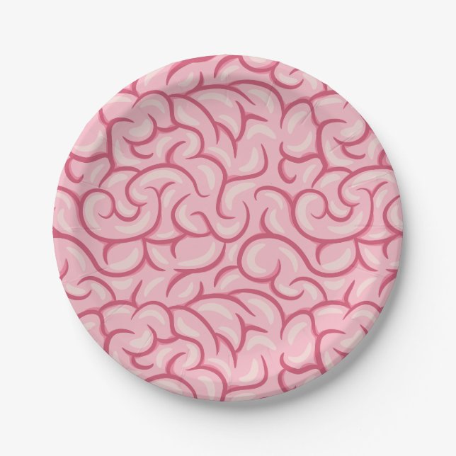 Plato De Papel Cute Brain (Anverso)