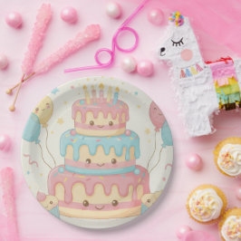 Plato De Papel Cute Cake and Cupcakes