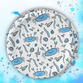 Plato De Papel Cute Crab Sea Animals Boy Happy Birday Paper Pl
