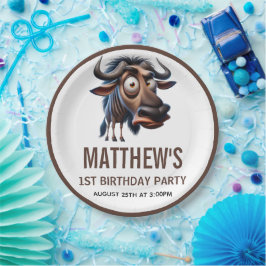 Plato De Papel Cute Crazy Cheetah Farm Theme 1st Birthday