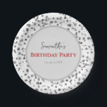 Plato De Papel Cute Dalmatian Spots Kids Birthday Fiesta<br><div class="desc">Sirva a sus huéspedes con estos platos de papel de personalizado acuarela dálmata para fiestas de cumpleaños. Estas lindas placas de papel dálmatas de bomberos son personalizables: puedes editar el texto haciendo clic en "personalizar esta plantilla". Despierta las golosinas con estas lindas y simples placas de papel dálmatas de bomberos...</div>