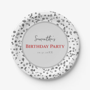 Plato De Papel Cute Dalmatian Spots Kids Birthday Fiesta