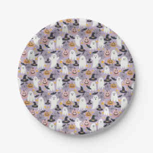 Plato De Papel Cute de papel de Halloween