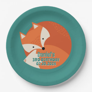 Plato De Papel Cute el cumpleaños de un niño Personalizado de la 