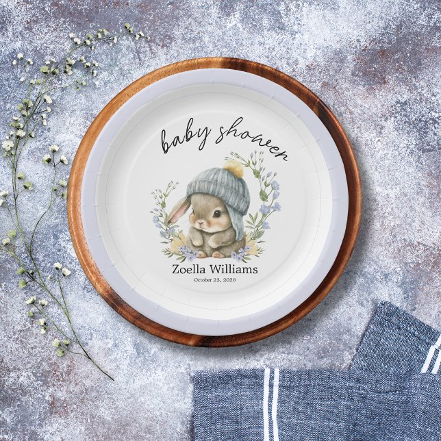 Plato De Papel Cute Forest Woodland Flowers Baby Shower Paper Pla (Cute Forest Woodland Flowers Baby Shower Paper Plate 2)