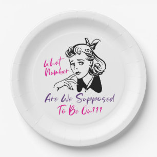 Plato De Papel Cute Funny Bunco Fiesta