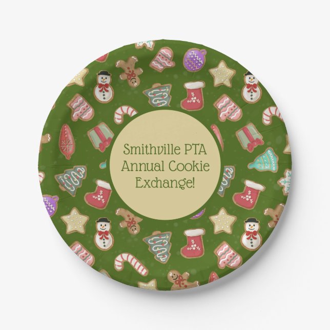 Plato De Papel Cute Gingerbread Cookies (Anverso)