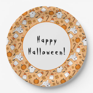 Plato De Papel Cute Halloween