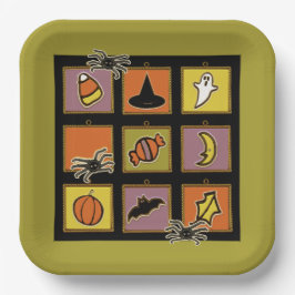 Plato De Papel Cute Halloween
