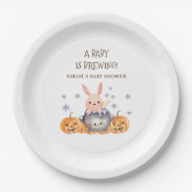 Cute Halloween Bunny Pumpkin Baby Shower