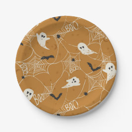 Plato De Papel Cute Halloween Party Plates Decoración Fiesta