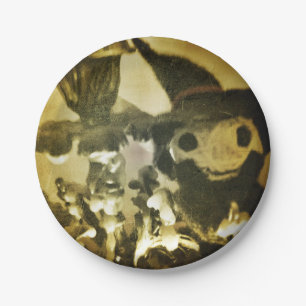 Plato De Papel Cute Halloween-y Witch Voodoo Doll Dude Plates