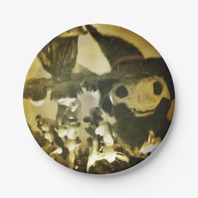 Plato De Papel Cute Halloween-y Witch Voodoo Doll Dude Plates (Anverso)