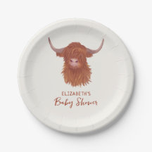 Cute Highland Cow Baby Shower