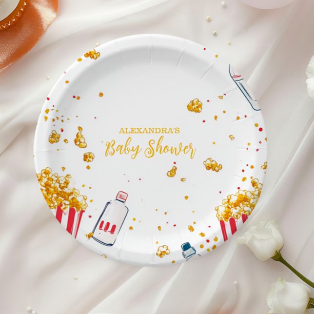 Plato De Papel Cute listo para usar Baby Shower (Subido por el creador)