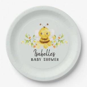 Plato De Papel Cute Little Honeybee Baby Shower