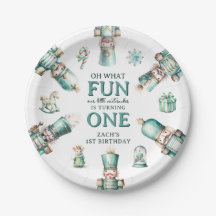 Cute Mint Nutcracker Oh Qué Divertido Primer Cumpl