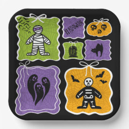 Plato De Papel Cute Mommy Coquette Halloween