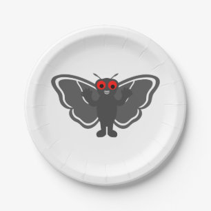 Plato De Papel Cute Mothman