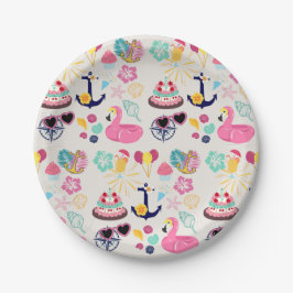 Plato De Papel Cute Nautical Birthday