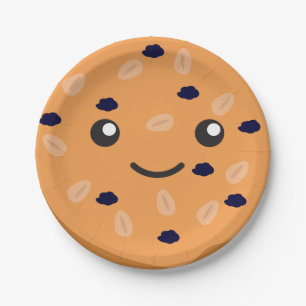 Plato De Papel Cute Oatharina Raisin Cookie
