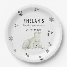 Cute Polar Bear Winter Baby Shower