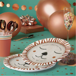 Plato De Papel Cute Safari Lion Baby Shower