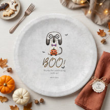 Cute Spooky BOO! Fiesta de Halloween con Acuarela